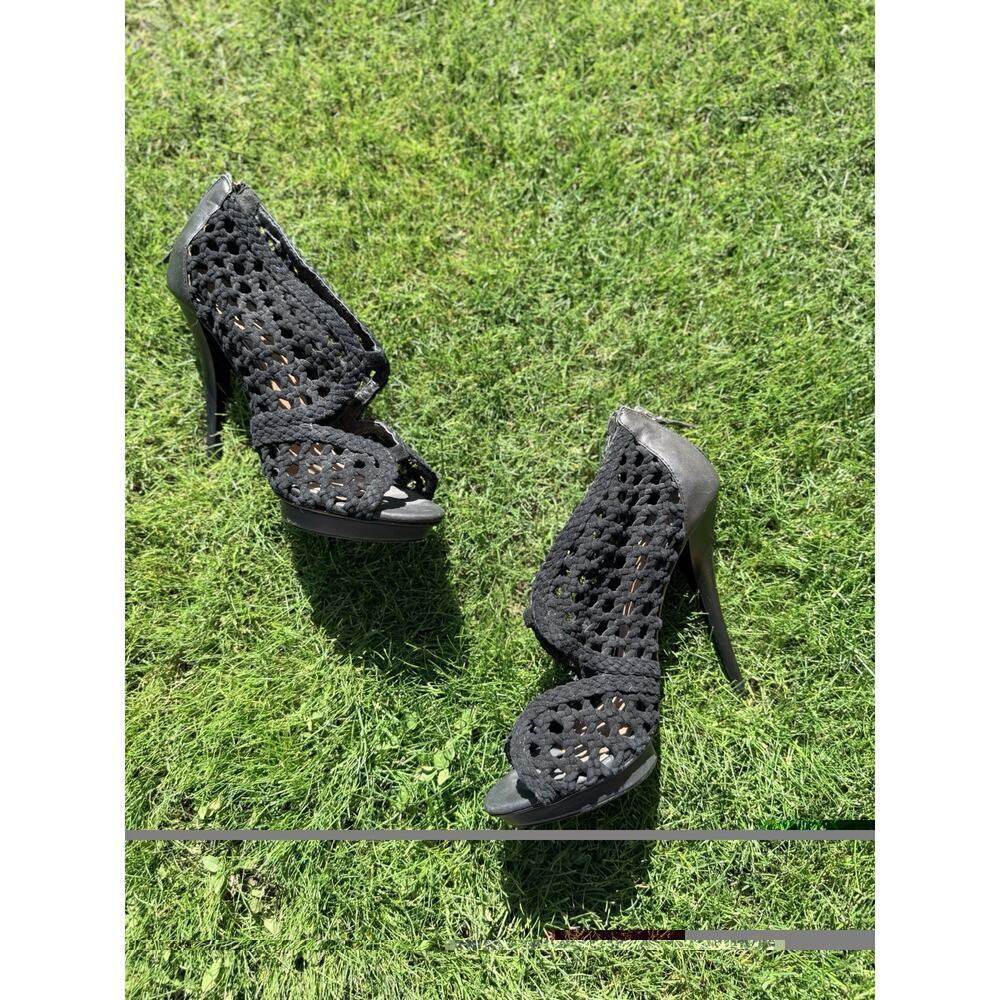 Mark & James by Badgley Mischka Mariola Black Suede Platform Sandal, 9
